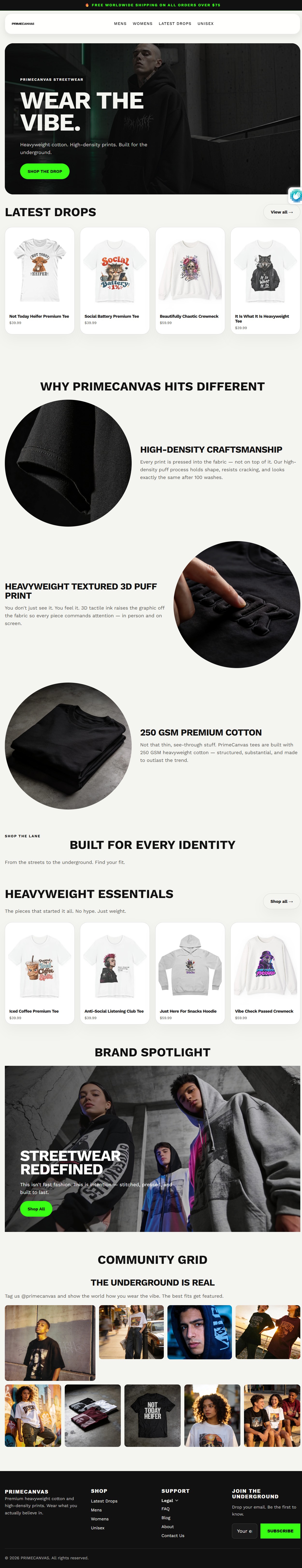 PrimeCanvas store preview
